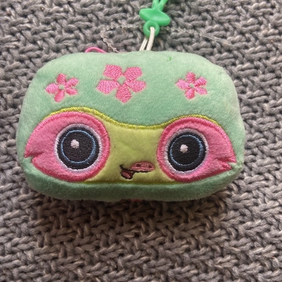 🦥 Sloth plush keychain zipper pouch + 🎁Bonus kawaii scoop mix💕 animal jam radz - Picture 4 of 9